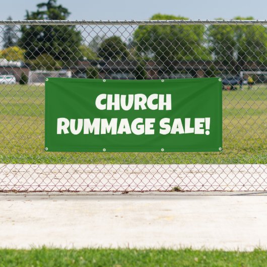 Church Rummage Sale! Bright banner (Insitu)