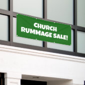 Church Rummage Sale! Bright banner (Buitenkant Gebouw)