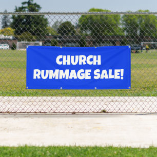 Church Rummage Sale! Bright banner