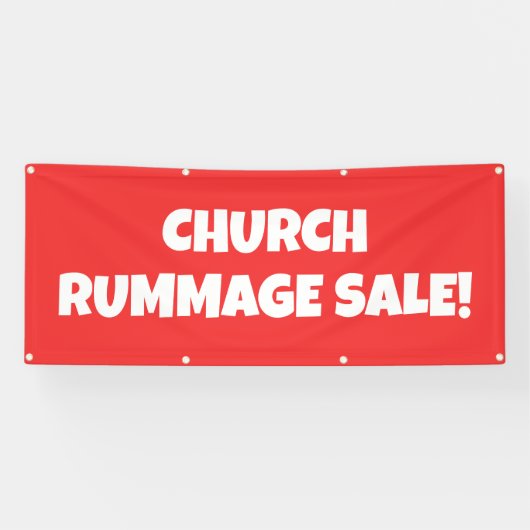 Church Rummage Sale! Bright banner (Horizontaal)