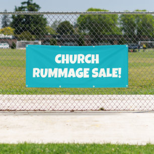 Church Rummage Sale! Bright banner