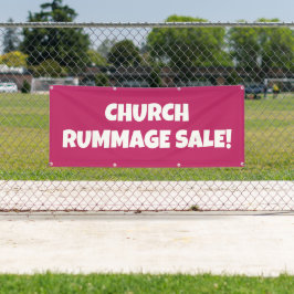 Church Rummage Sale! Bright banner