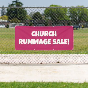 Church Rummage Sale! Bright banner