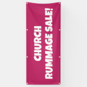 Church Rummage Sale! Bright banner (Verticaal)