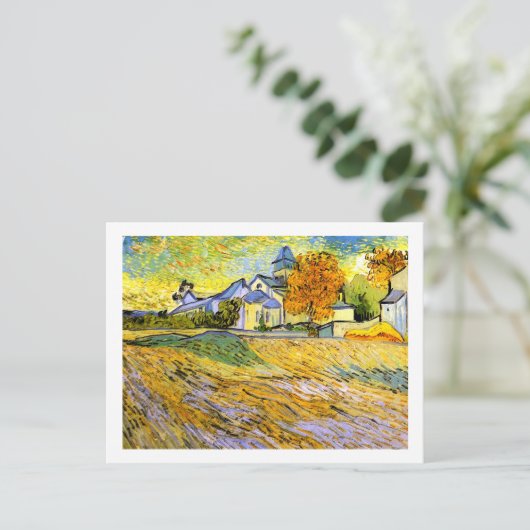 Church Saint-Paul-de-Mausole, Vincent van Gogh Briefkaart (Staand voorkant)