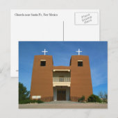 Church Santa Fe, New Mexico Briefkaart (Voorkant / Achterkant)