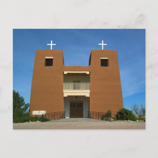 Church Santa Fe, New Mexico Briefkaart (Voorkant)