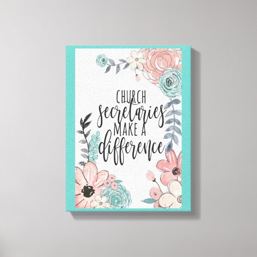 Church Secretaries Stretched Canvas Print (Voorkant)