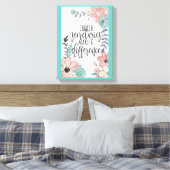 Church Secretaries Stretched Canvas Print (Insitu (Slaapkamer))