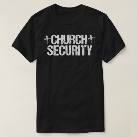 Church Security Team voor Jesus Christelijk Gift T-shirt (Design voorkant)