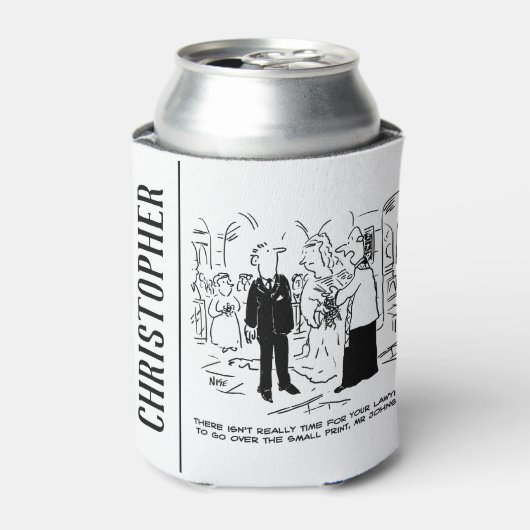 Church Service Wedding Vicar zegt nee tegen advoca Blikjeskoeler (Blikje Voorkant)