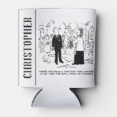 Church Service Wedding Vicar zegt nee tegen advoca Blikjeskoeler (Voorkant)