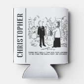 Church Service Wedding Vicar zegt nee tegen advoca Blikjeskoeler (Achterkant)