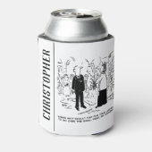 Church Service Wedding Vicar zegt nee tegen advoca Blikjeskoeler (Blikje Achterkant)