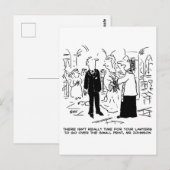 Church Service Wedding Vicar zegt nee tegen advoca Briefkaart (Voorkant / Achterkant)