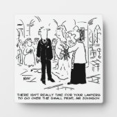 Church Service Wedding Vicar zegt nee tegen advoca Fotoplaat (Voorkant)