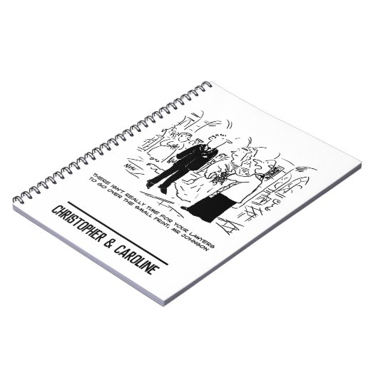 Church Service Wedding Vicar zegt nee tegen advoca Notitieboek (Linkerzijde)