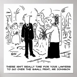 Church Service Wedding Vicar zegt nee tegen advoca Poster