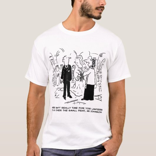 Church Service Wedding Vicar zegt nee tegen advoca T-shirt (Voorkant)