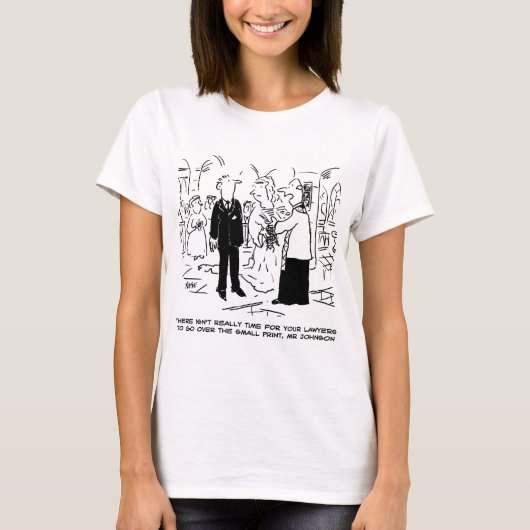 Church Service Wedding Vicar zegt nee tegen advoca T-shirt (Voorkant)