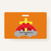 Church Societies Groups and Clubs Coffee Mok Squar Badge (Voorkant)