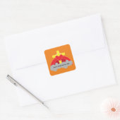 Church Societies Groups and Clubs Coffee Mok Squar Vierkante Sticker (Envelop)