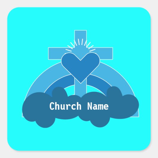 Church Societies Groups en Clubs Coffee Mok Vierkante Sticker (Voorkant)