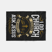 Church Sound Engineer O System Music Christian Fleece Deken (Voorkant (Horizontaal))