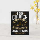 Church Sound Engineer O System Music Christian Kaart (Gele Bloem)