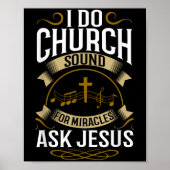 Church Sound Engineer O System Music Christian Poster (Voorkant)