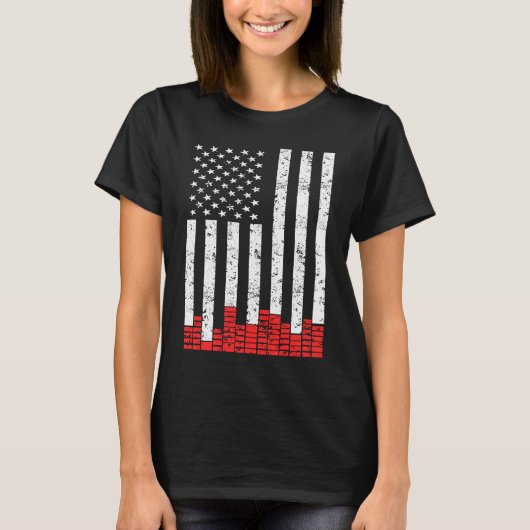 Church Sound Guy US Flag Audio Tech Engineer T-shirt (Voorkant)