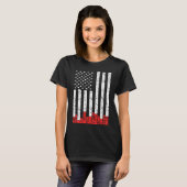 Church Sound Guy US Flag Audio Tech Engineer T-shirt (Voorkant volledig)