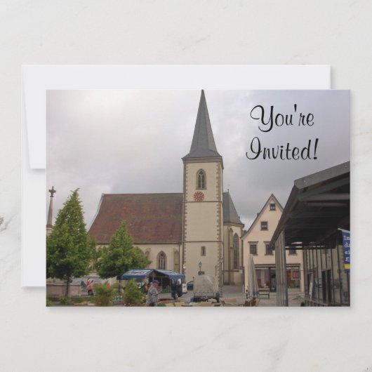 Church Square Invitation Kaart (Voorkant)