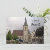 Church Square Invitation Kaart (Staand voorkant)