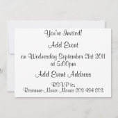 Church Square Invitation Kaart (Achterkant)