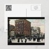 Church St. New Haven 1908  Briefkaart (Voorkant / Achterkant)