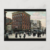 Church St. New Haven 1908  Briefkaart (Voorkant)