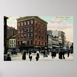 Church St. New Haven 1908 Poster