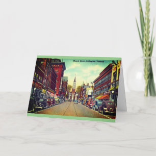Church Street, Burlington, Vermont Kaart