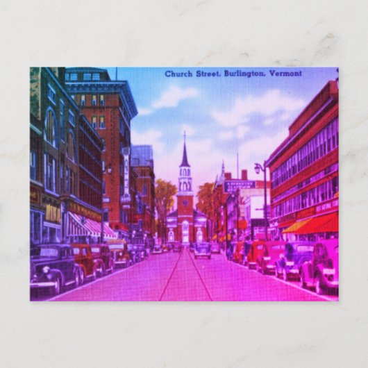  Church Street, Burlington, VT Briefkaart (Voorkant)