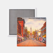  Church Street, Burlington, VT Magneet (Voorkant / Achterkant)