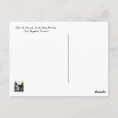 Church Street, Dade City Florida Briefkaart (Achterkant)