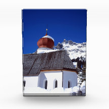 Church Stuben Austria Holiday Card Canvas