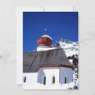 Church Stuben Austria Holiday Card Feestdagenkaart