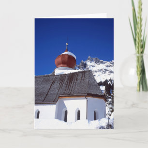 Church Stuben Austria Holiday Card Kaart