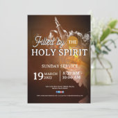 Church Sunday Service  Flyer Design Kaart (Staand voorkant)