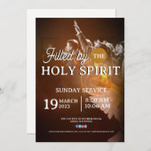 Church Sunday Service  Flyer Design Kaart (Voorkant / Achterkant)