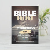 Church Sunday Service Flyer Design Kaart (Staand voorkant)