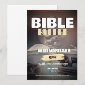 Church Sunday Service Flyer Design Kaart (Voorkant / Achterkant)