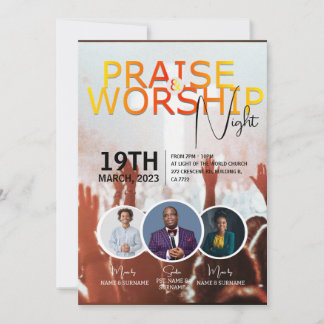Church Sunday Service Flyer Design Kaart